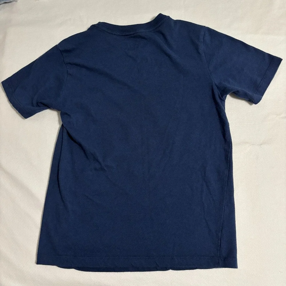 Bluey Kids T-Shirts Size 7/8 Lot of 2 Cartoon Graphic Tee Short Sleeve Christmas